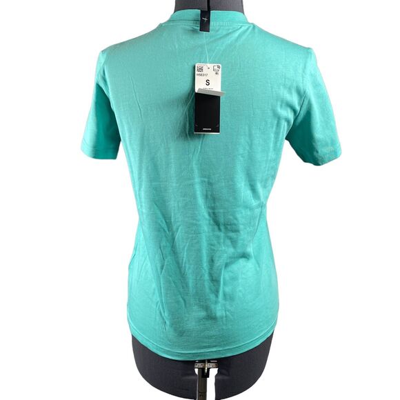 Adidas Women’s Cotton Badge of Sport T-Shirt, Green,Small - Picture 2 of 9
